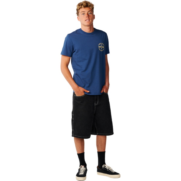 2026 Rip Curl Mens Staple T-Shirt 12RMTE - Light Navy